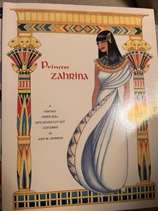 Vintage Judy M. Johnson Paper Dolls Princess Zahrina 1992 B Shackman & Co New