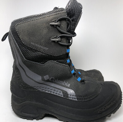 Columbia Youth Unisex Bugaboot Plus IV Omni-Heat Boot Black Hyper Blue Size 2