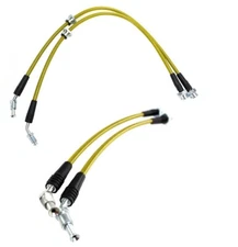 ISR Stainless Steel Braided Front & Rear Z32 Conversion Brake Lines Silvia 240sx