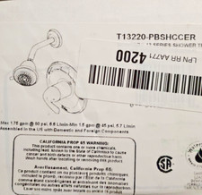 Delta T13220-PBSHCCER Classic Monitor 13 Series Shower Trim in Polished Brass