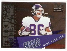 JOE JUREVICIUS 1998 LEAF R&S FRESHMAN ORIENTATION ROOKIE 3 SERIAL #/2500 GIANTS