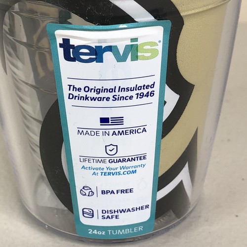 New Orleans Saints Tervis 24 Unzen Kolossaler Becher mit Deckel Doppelwandig Isoliert Neu - Bild 5 von 8