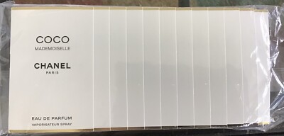 CHANEL Coco Mademoiselle EDP 1.5ml / 0.05 oz Spray Vial x 12 PCS *NEW*