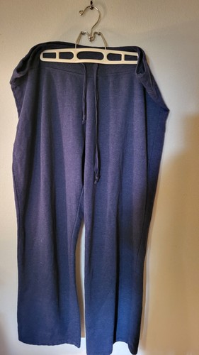 Eddie Bauer 2XL Womens Blue Fleece Pants Elastic Waist Draw String 40 W 34 Inse - Picture 5 of 24