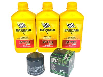 Maintenance Kit 3L Oil Bardahl XTC C60 10W40 + Filter YAMAHA TMAX T-MAX 530 560