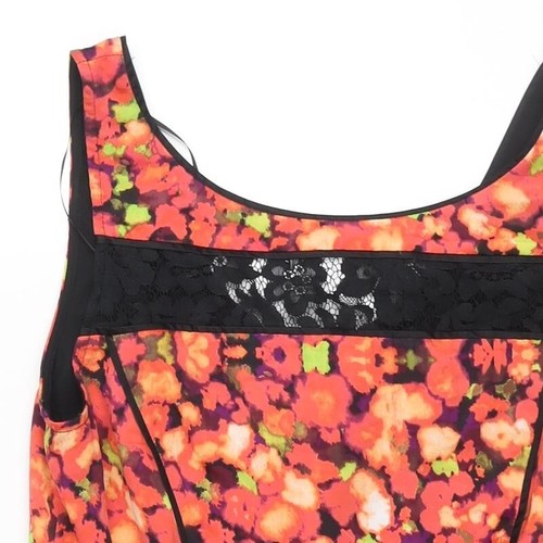 Jessica Simpson Mujer Multicolor Floral Poliéster Ajuste y Acampanado Talla 6 Cucharada N - Imagen 5 de 10