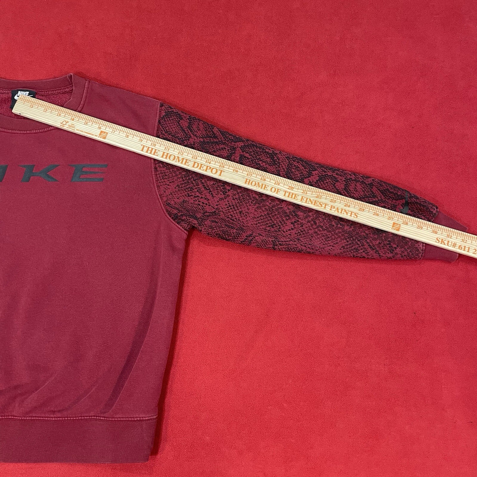 Nike Burgundy Sweatshirt Python Trend Snakeskin D… - image 6