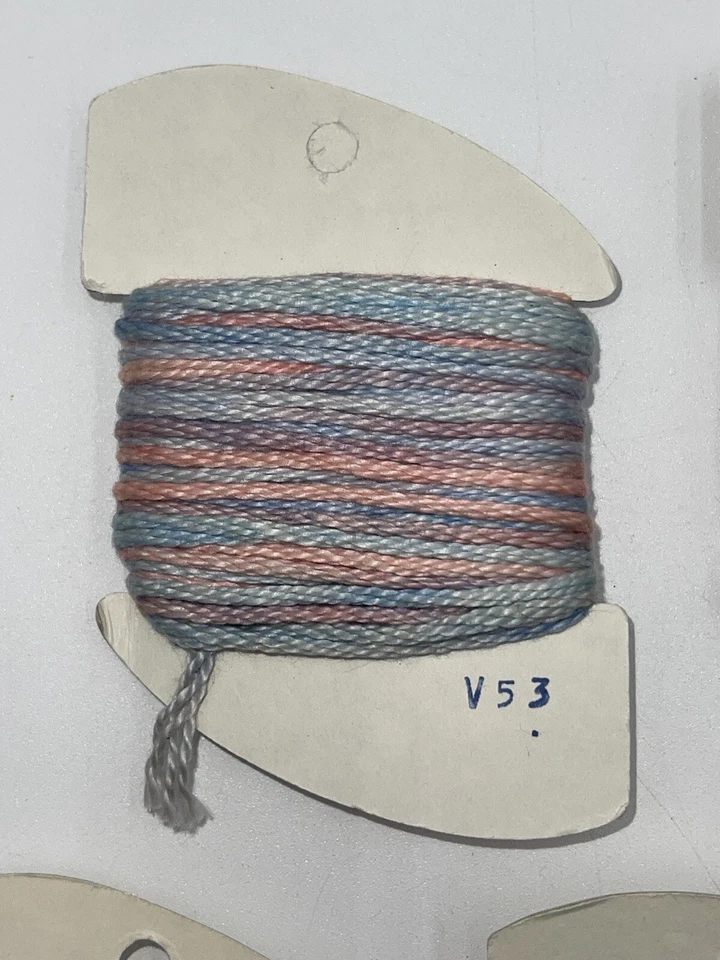 Overture 4-Ply 100% Cotton v53 V91  Needlepoint Embroidery Thread Muted Pastel 5 - Image 2 of 4