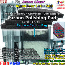 For AquaClear 110,500 Filter A620,A622,623,624,621,1374 Hagen Generic Carbon Pad
