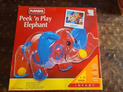 Playskool Peek 'N Play Elephant 6-36 Months 1995 Infant