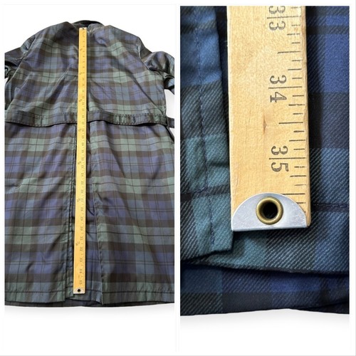 Prada trench monopetto nylon, taglia 46 Italia, plaid tartan - Foto 17 di 22