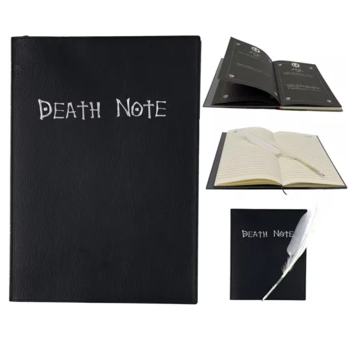 Death Note Notizbuch Anime Cosplay mit Feder Stift Lesezeichen - Bild 1 von 5