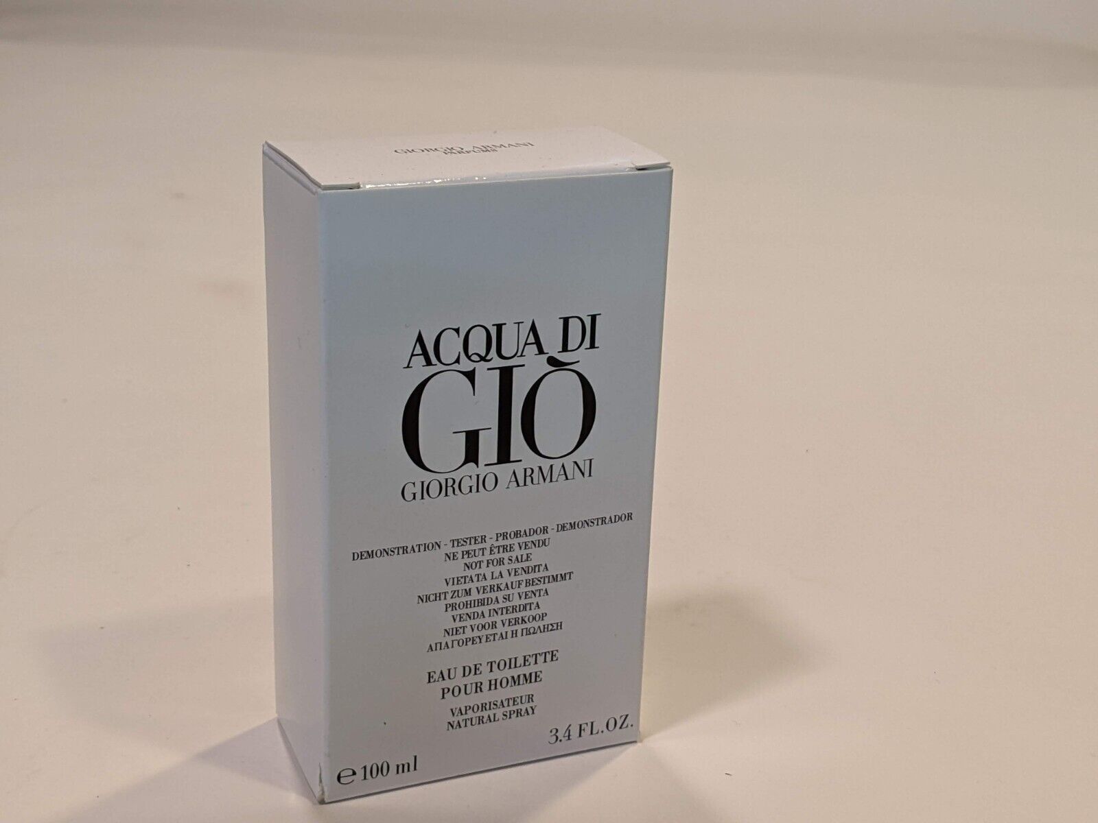 Acqua Di Gio for Men By Giorgio Armani 3.4 oz New In White Box