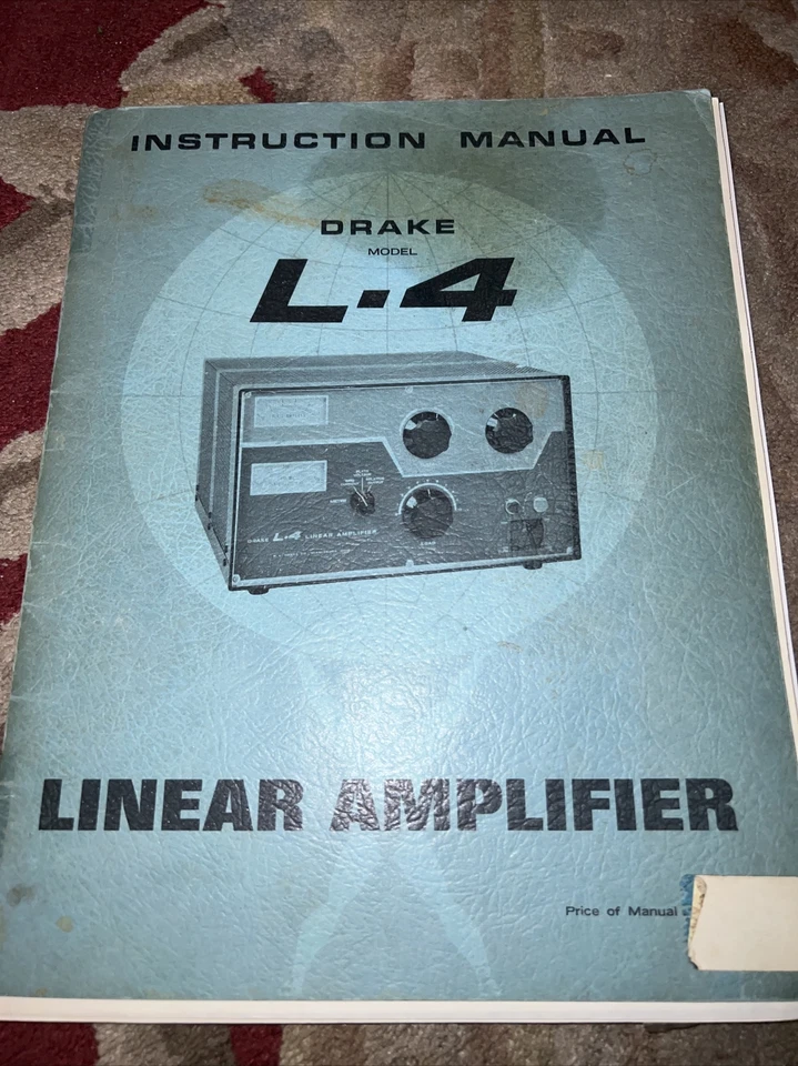 MANUAL DRAKE L-4 ORIGINAL DE FÁBRICA CON ESQUEMAS.�� Foto 2 de 4