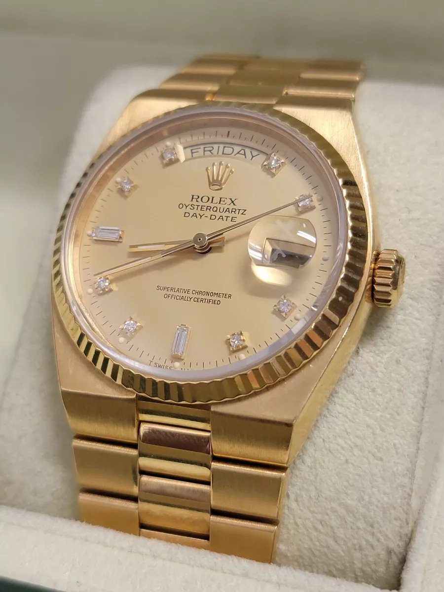 Rolex oysterquartz day date sales