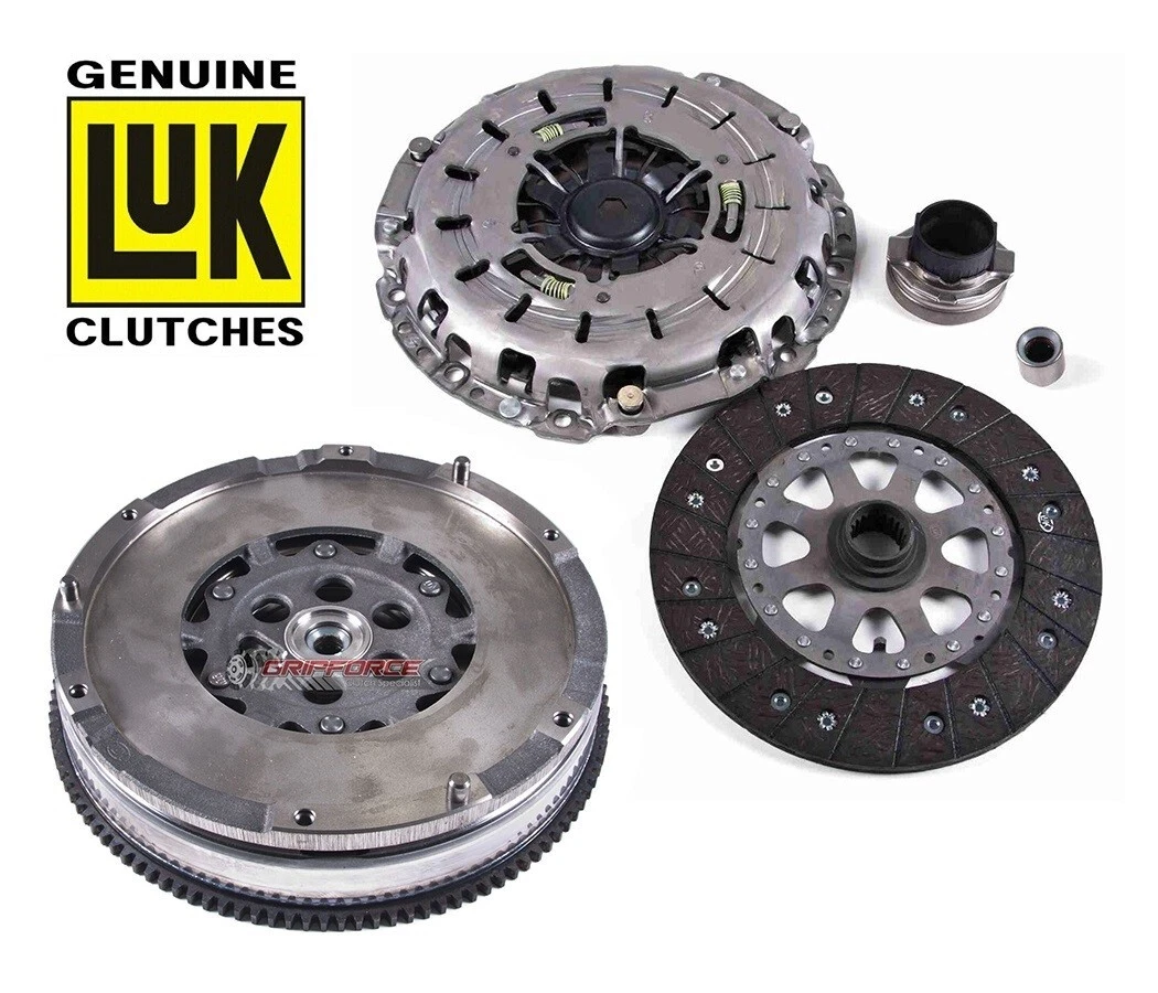 LuK Clutch Kit 03-064-CP &ndash; Germany Warranty: 1 Year Flywheel Material: Dual Mass Cast Iron Input Spline Quantity: 22 OE/OEM Part Number: 03063 03-063 DMF082 Manufacturer Warranty: 1 Year Disc Diameter: 9" in Surface Finish: LUK OEM ORGANIC/ DUAL MASS FLYWHEEL Disc Material: Organic Input Shaft Diameter: 1-1/8" in Performance Part: Yes UPC: 670774195303 &ndash; Fits BMW 128i 328i 328i xDrive 528i 3.0L L6