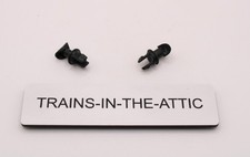 LIONEL POSTWAR 9060-6 PLASTIC SHORT SMOKE STACK SNAP IN NEW PACK OF 2 