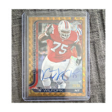 2025 Topps Chrome Football Vince Wilfork Gold Legends Autograph 20/50 Patriots