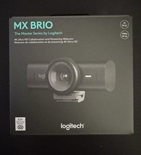 Logitech MX Brio Ultra HD 4K Webcam USB-C Web...