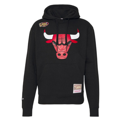 Chicago Bulls NBA Mitchell & Ness Team Logo Hoodie Schwarz-M