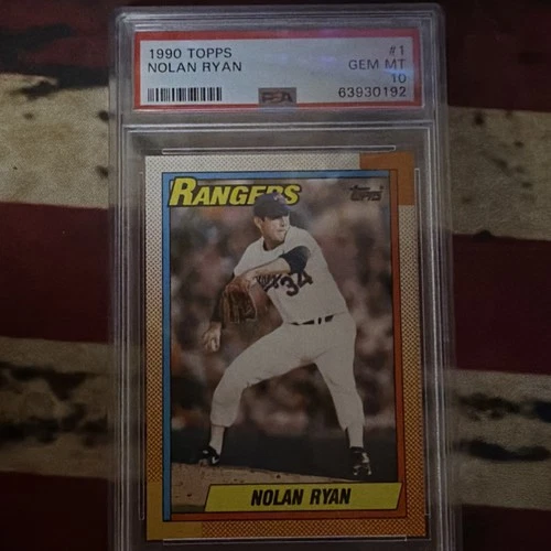 1990 Topps Base Set Nolan Ryan #1 Texas Rangers PSA 10 GEM MT Baseball Card