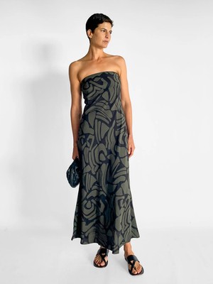 Matteau Bias Column Dress