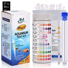10 in 1 - Aquarium Test Strips  100 Fast  Accurate Strips  Fish Tank Aquar...