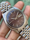 Seiko 5 Automatic Chocolate Brown Dial Day/Date 7009 Vintage Men's Watch Japan