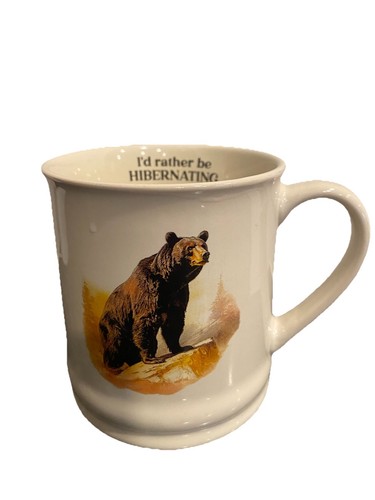 I’d Rather Be Hibernating Grizzly Bear Kaffeebecher Tasse