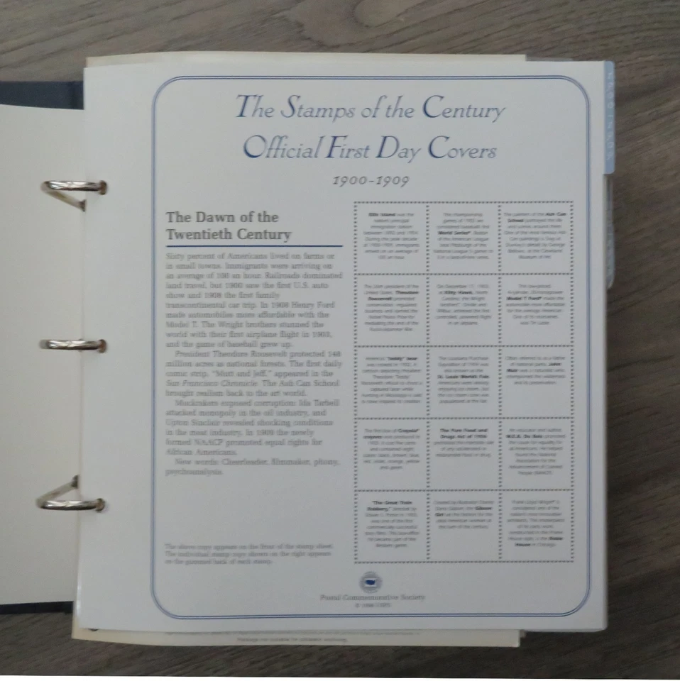 ONE (1) SET US CELEBRATING THE 20TH CENTURY FIRST DAY COVER COMMEMORATIVE STAMPS - Image 3 of 4