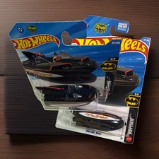 2026 Hot Wheels BATMAN BAT BOAT Black  BLACK   3/5 STD  INT  l Shorty LOT 2