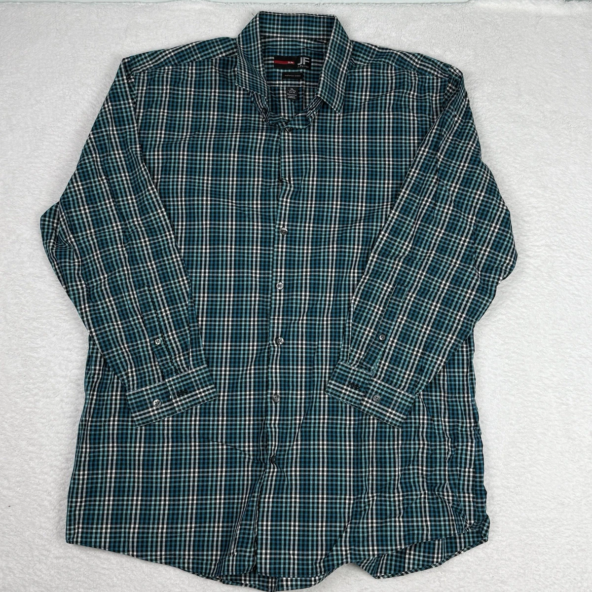 J. Ferrar White Slim Dress Shirts for Men for sale | eBay