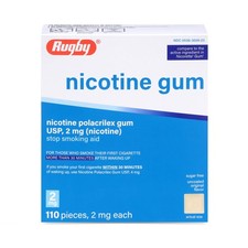 Rugby Polacrilex 2mg Nicotine Gum - Original Flavor, Quit Smoking and Vaping