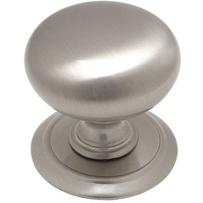 Cosmas  6542SN Satin Nickel Round Cabinet Hardware Knob with 