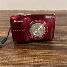 red Nikon Coolpix L26 digital camera Parts
