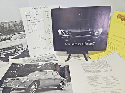 1967  - 1966 ROVER  Dealer Brochure Lot  17 + Pages