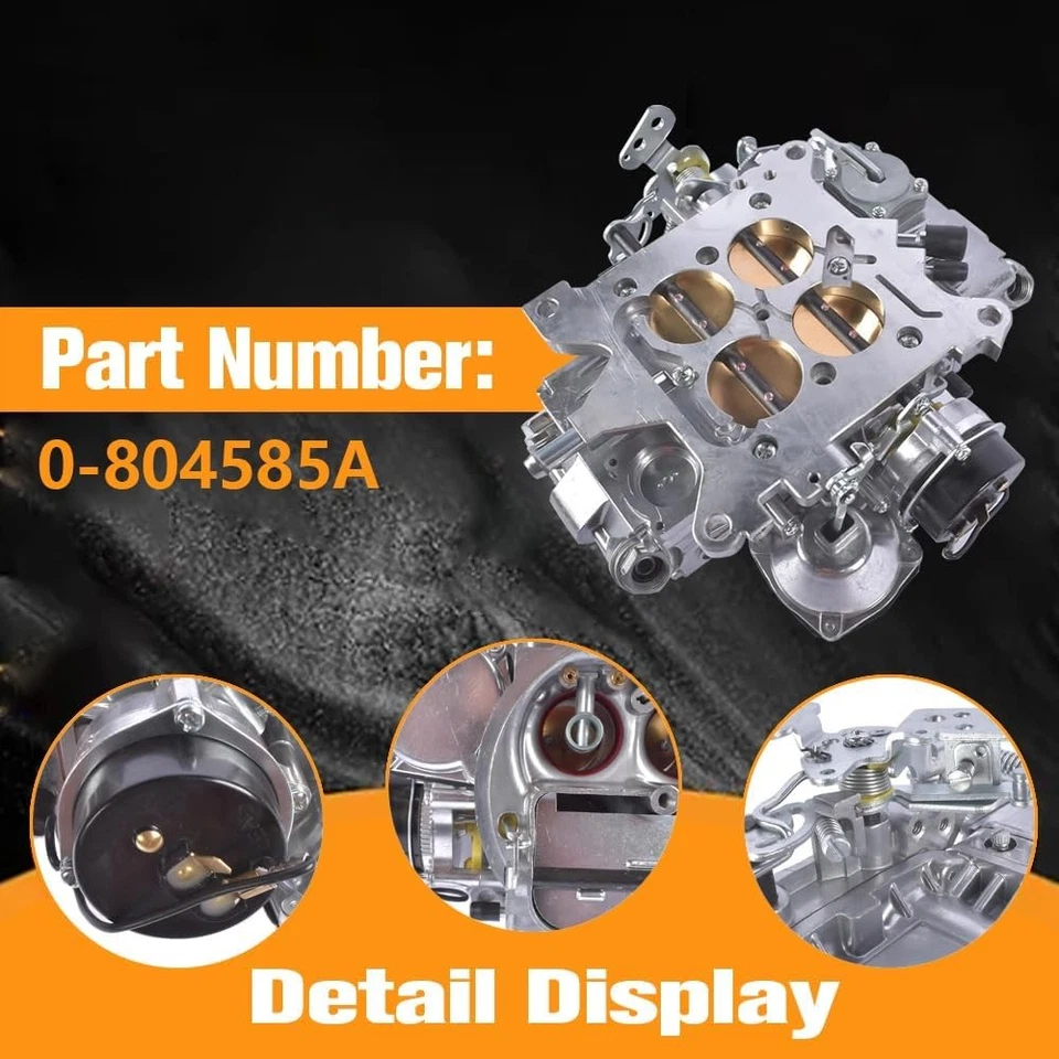 For Holley 0-80458SA 600 CFM Classic Carburetor 4-Barrel Electric Choke Aluminum - Image 2 of 4