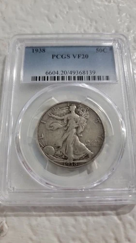1938 Walking Liberty Half Dollar PCGS VF20