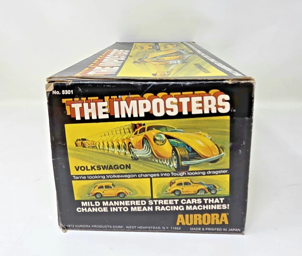 Volkswagen Dragster Beatle 1972 vintage Aurora "The Imposters" con caja original Foto 2 de 4