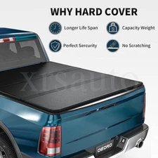 5FT 3-Fold Hard Truck Bed Tonneau Cover For Toyota Tacoma 2016-2023