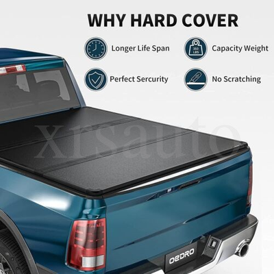 #ad 5FT 3 Fold Hard Truck Bed Tonneau Cover For Toyota Tacoma 2016 2023 $270.00