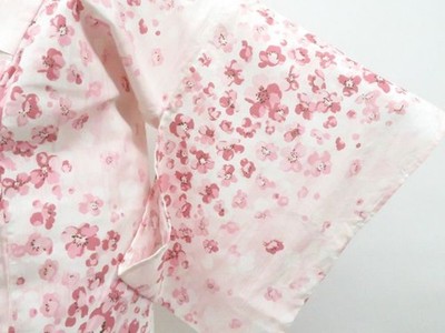 JAPANESE KIMONO YUKATA PINK 162.5cm 5 ft 4 in COTTON EE7804 | eBay