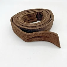 Women Chocolate Brown Suede  Wrap Tie Waist Belt Sash Strap 75" long
