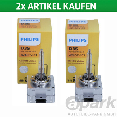 2x D3S 42V/35W XENON LAMP FOR VW GOLF 7 PASSAT B7 POLO 5 CADDY JETTA 42403VIC1