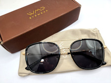 WMP GIA Square Aviators Beige Tortoise / Brown Lens 54-19-138 Sunglasses