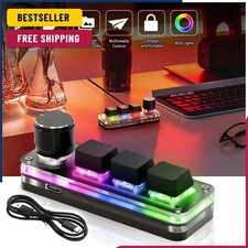 USB Mechanical Keyboard Gamer 3Keys Macro Custom Keyboard RGB Gaming Custom