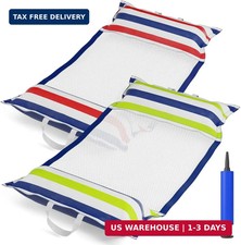 Jasonwell Inflatable Pool Hammock Float - 2 Pack Water Hammock Pool Floaties Mul