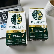 2 of Neuriva Ultra Brain Health Supplement 40ea 8/2026 New, BoxAsIs