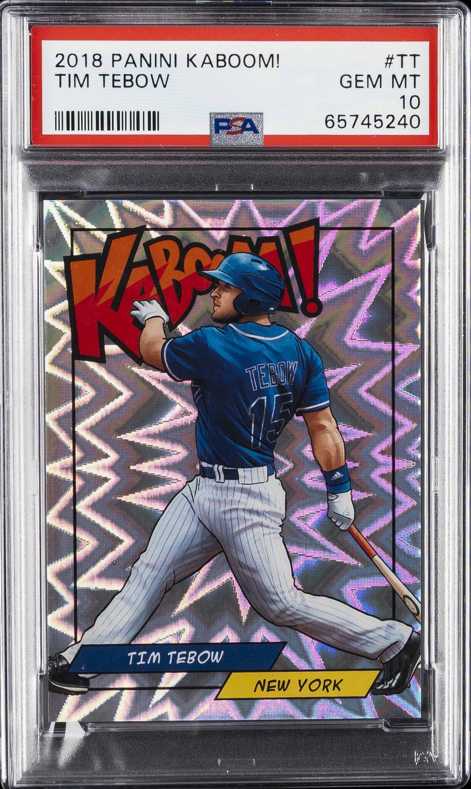 2018 PANINI KABOOM! #TT TIM TEBOW PSA 10