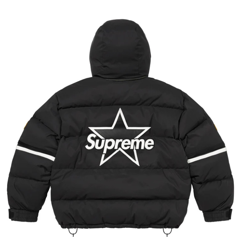 Supreme Vanson Leathers Cordura Down Jacket in Black - Size XL - second product detail image